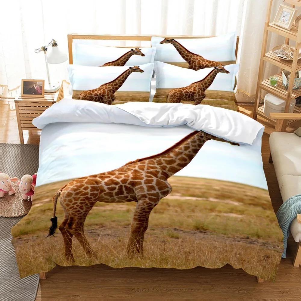3D Color Zebra Bedding Sets Animal Duvet Dogs Quilt Cover Set Dolphin Lion Tiger Comforter Bed Linen Pillowcase