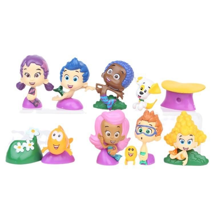 Figura Mini Plástico Bubble Guppies Decoração Para Topo de Bolo e Colecionadores