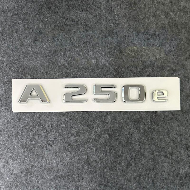 For Mercedes Benz NEW 3D ABS Car Letters Logo A250e Badge Sticker Rear Trunk Emblem Decals For Mercedes Benz A250e W177 Tail Marking DP1