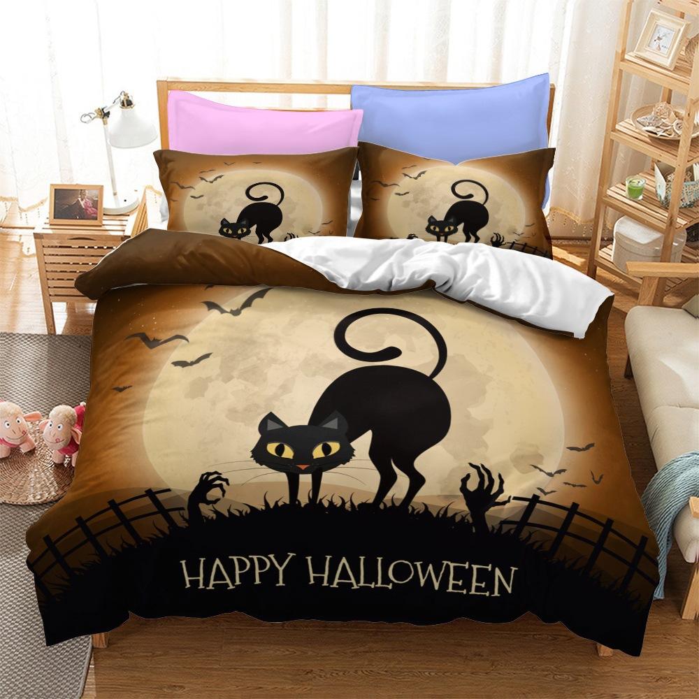 Halloween Series Bedding Three-Piece Home Textile Kit