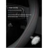 Nappa Leather Steering Wheel Covers,Universal Non-Slip Car Steering Wheel Cover,All Seasons Auto Steering Wheel Protector