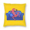 Smiling Friends Flirting Alan Bliblie Pim Grim Gleb Pillowcase Polyester Linen Velvet Printed Zip Pillow Case Sofa Cushion X