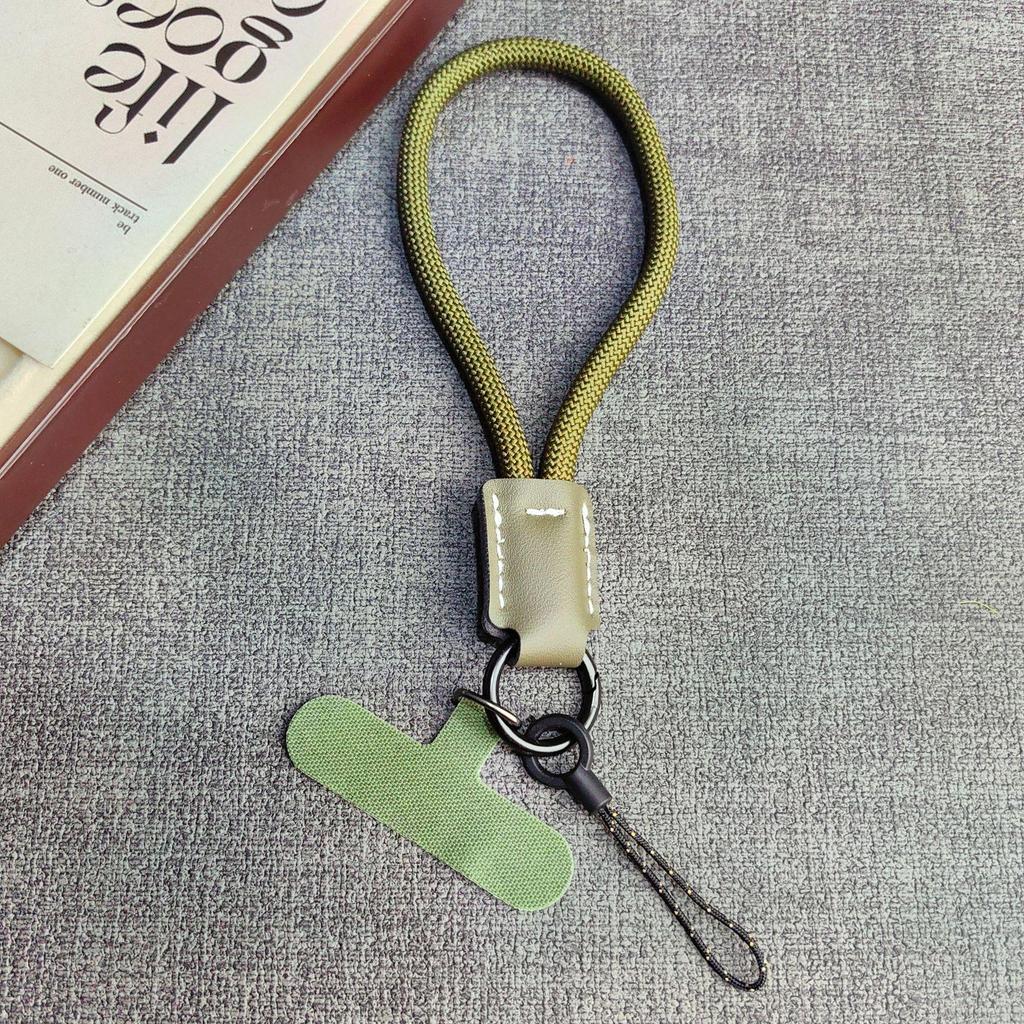 Trendy Miu-Style Woven Multi-Functional Phone Lanyard and Wristlet Charm