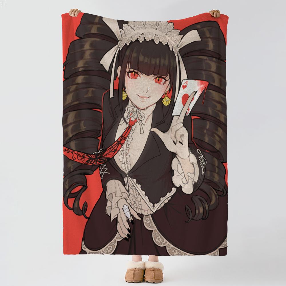 character C-Celestia Ludenberg-g Throw Thick Comfort Flannel Quilt, Multi-scene Use Indoor Outdoor Daily Nap