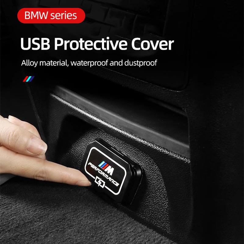 M Performance Car Back Row USB Protective Cover Accessories For BMW G30 G32 G01 G02 G05 G06 G07 G26 G23 G22 F40 F20 G08 G16 G15 SK8