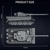 Heavy Vintage Armored Tank Building Blocks Model Kit DIY Bricks Collection Toy Gift For Children Boys Collectors