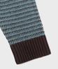 PREF Brown Wool Knit Stripe Hoodie