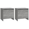 Nightstands 2 pcs Grey Sonoma 45 x 34 x 44.5 cm Particleboard