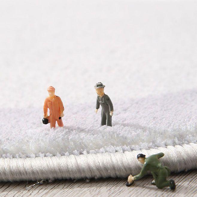 Creamy Style Cashmere Floor Mat Bathroom Door Absorbent Anti-slip Floor Mat Household Thickened Cooling Pad