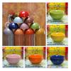 Colorful Large Ceramic Children's Bowl - Creative Underglaze Design for Rice or Porridge