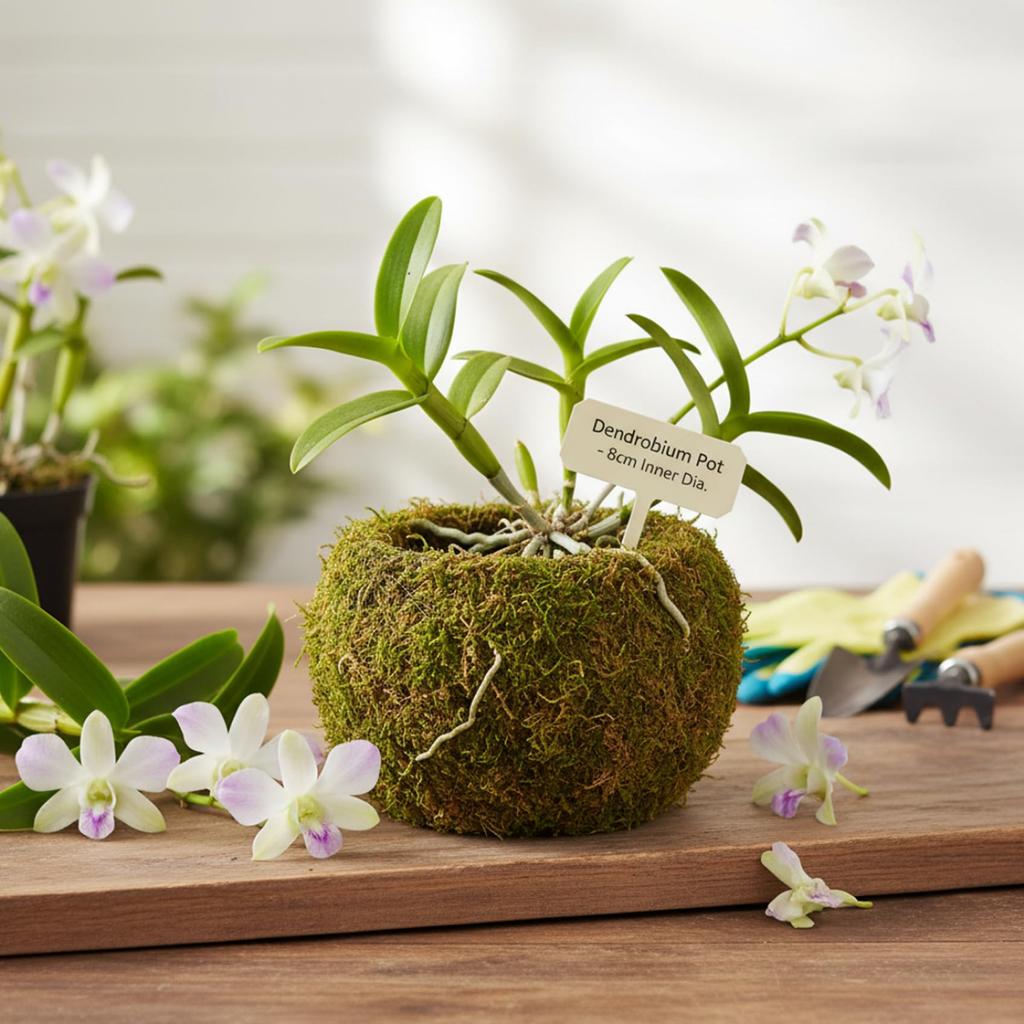 Květináč na mechovou kouli pro Kokedama Zahradničení Venkovní Vnitřní Displej Přírodní Mechový Květináč Průměr 15 cm Vnitřní Průměr 8 cm