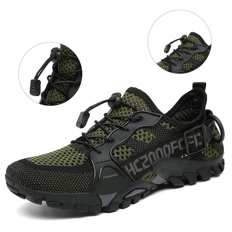 8220 Men s Women s Outdoor Hiking Off Road Walking Shoes Fly Weaving Breathable Mesh Mountaineering Sports Large Size 39