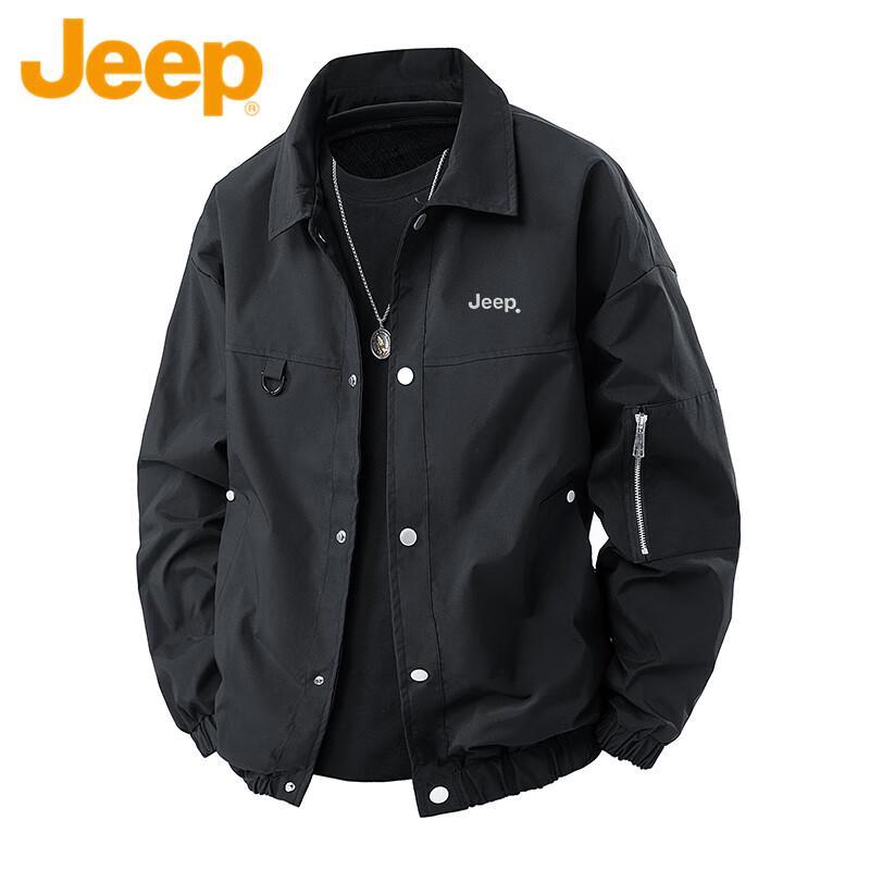 JEEP Men s Spring Autumn Casual Lapel Jacket 2XL