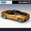 WELLY 1/24 McLaren GT Alloy Sports Car Model Diecasts Metal Racing Super Vehicles Car Model High Simulation Collection Kids Gift
