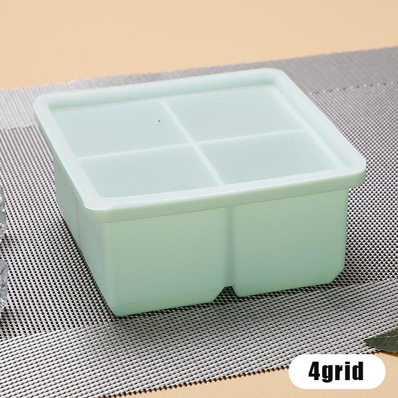 

Silicone Sauce Freezer Mold Box With Lid 4/6/8Grids Multifunction Easy Meal Prep Container Freezer Trays For Food Soup Desserts