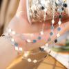 2M 1M 0.5M Copper Rhombus Chains Geometric Prismatic Bracelet Necklace Chains for Jewelry DIY Making Craft Component Accessories