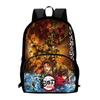 Japan Cartoon Comics Demon Slayer: Kimetsu No Yaiba - Infinity Castle Arc Children's Backpack Large Capacity Patch Pocket Backpack 0015