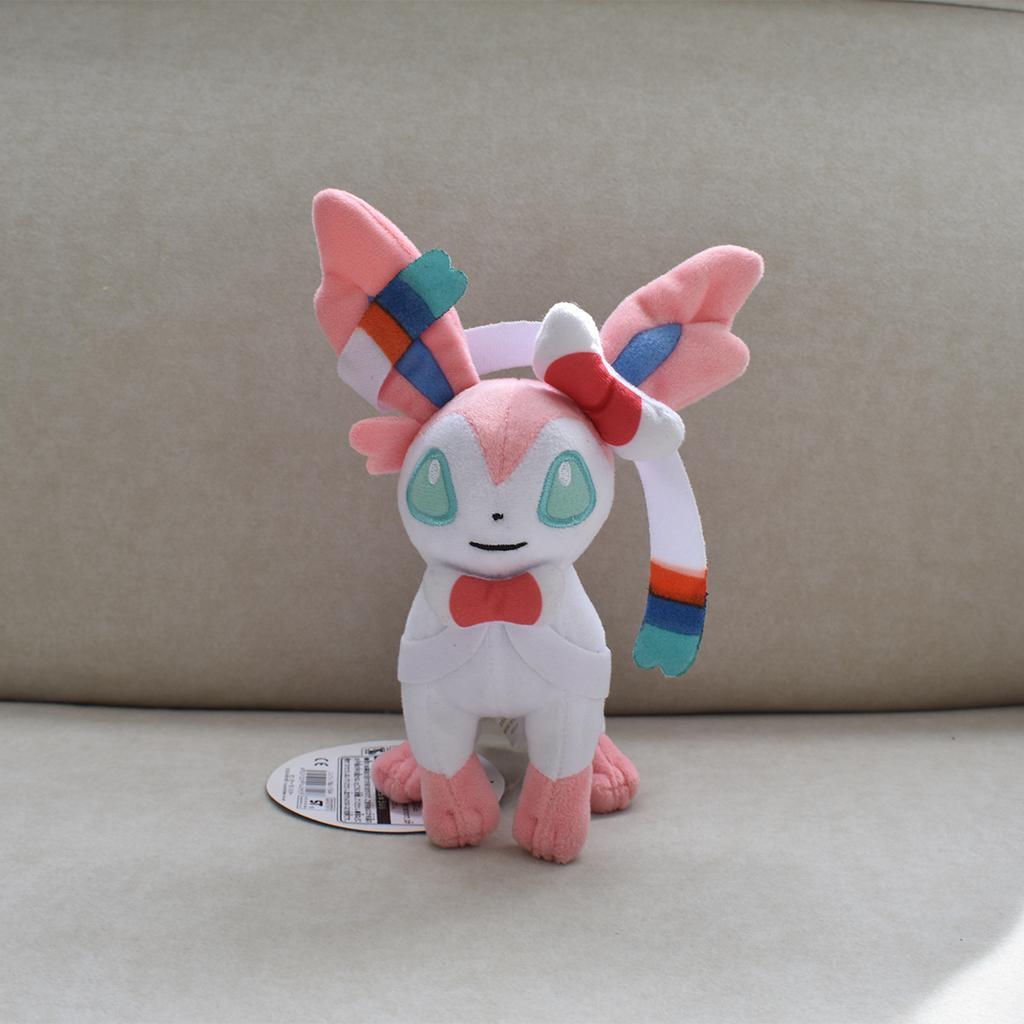 Complete set for sale The Eevee Family Pokemon Plush Toys Sylveon Peluche Umbreon Vaporeon Flareon Pikachu Stuffed Dolls Gift