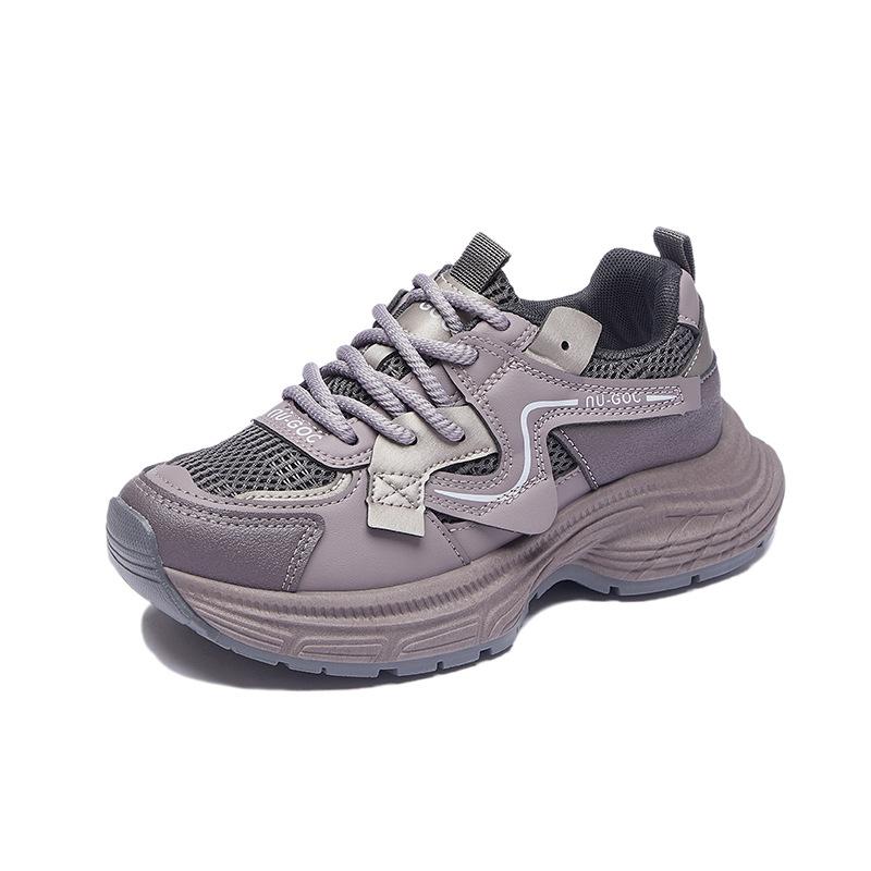 2025 spring and autumn new retro thick sole height increase small light casual sports shoes popular dad shoes women