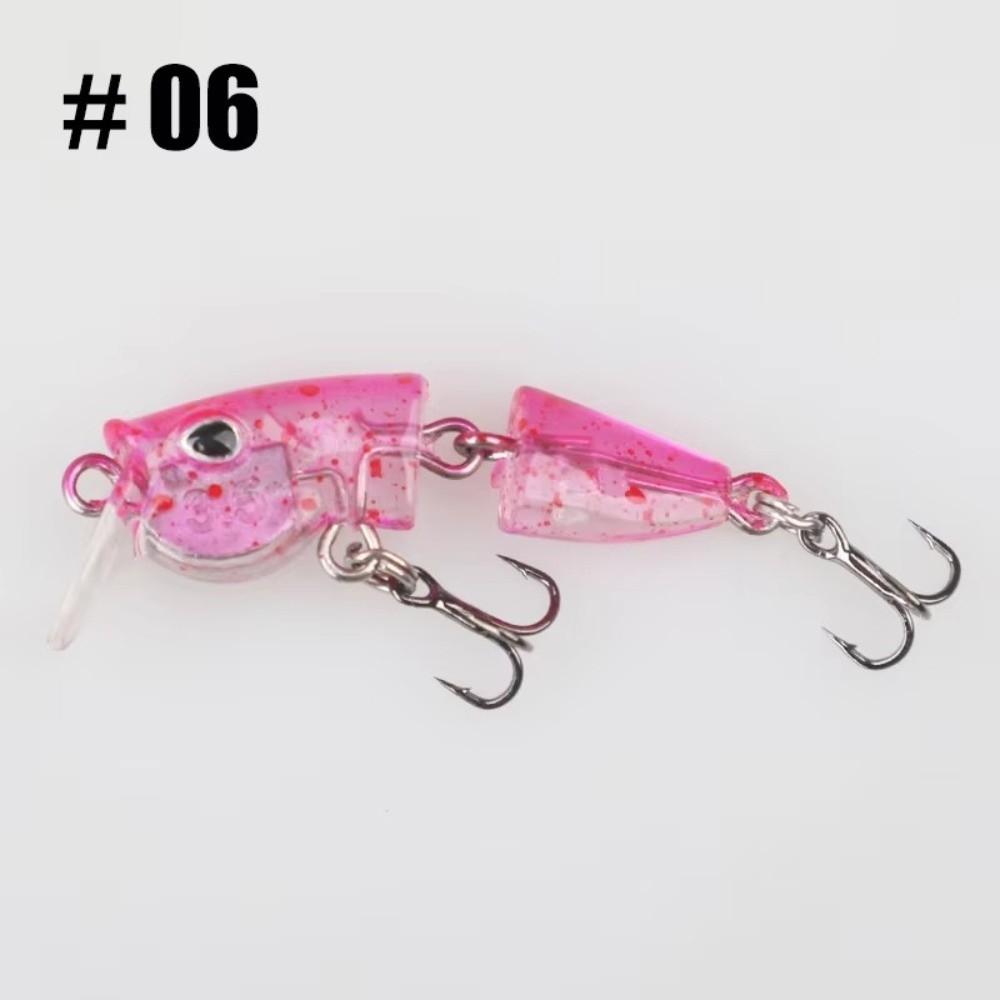 2-Section Joint Slow Sinking Minnow 3.5g Weight Wobbles Bait Micro Fishing Bait Trout Fishing
