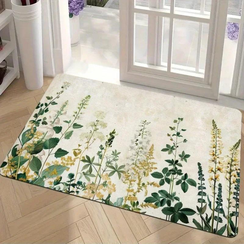 1PC Cute Dachshund Door Mats Kitchen Rugs Non-Slip Pop Arts Design Living Room Rugs Bath Mat Carpet for Home Sink Laundry Decor