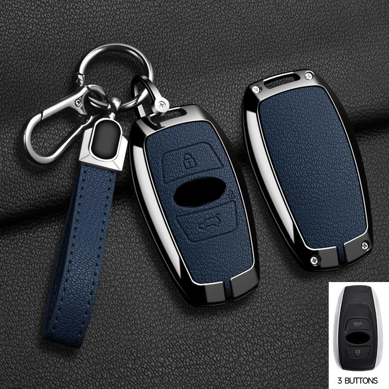 Zinc Alloy Car Key Case Cover Keychain For Subaru BRZ XV SV Forester Legacy Outback Crosstrek Impreza WRX Ascent Key Accessories
