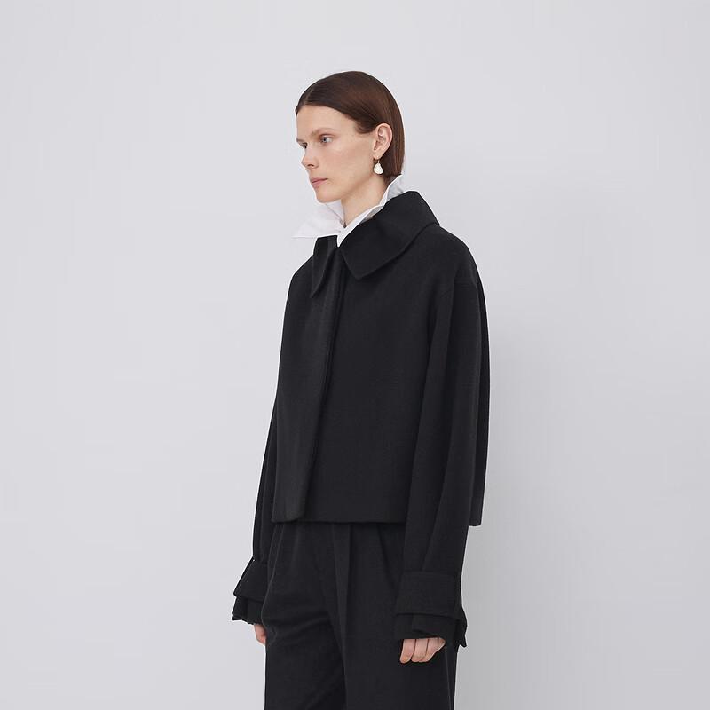 

LESS 2023 Winter Merino Wool Blend Double-Faced Jacket L