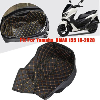 Caixa de Armazenamento para Assento de Motocicleta com Almofada Interna Protetor de Revestimento de Porta-Malas para YAMAHA NVX155 AEROX155 NMAX155 2018-2020