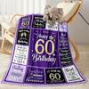 Happy 50th Birthday Celebration flannel,Lightweight,Flannel Blanket,Comfortable Blanket, Sofa Blanket, Gift blankets,Holiday Gift Blanket Blankets