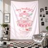 Wall TapestryMy Melody Art Hanging Cloth Decorative Background Cover for Room Decoration
