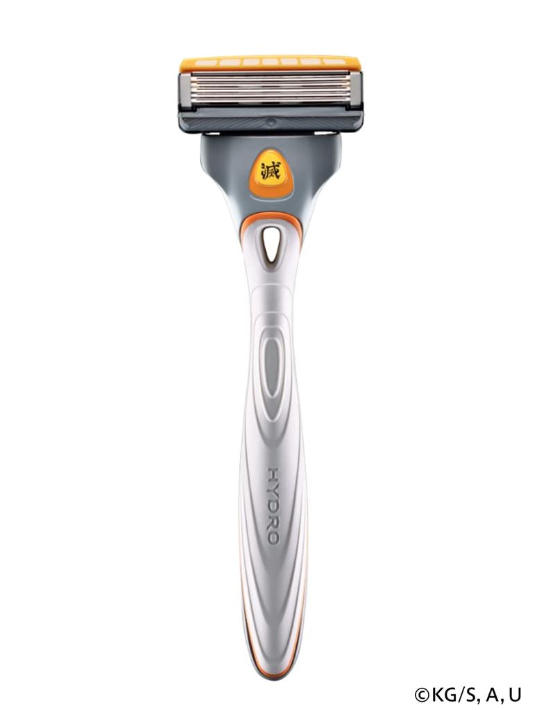 Schick Demon Kimetsu No Yaiba Zenitsu Agatsuma Model Hydro 5 Premium Holder 1 Replacement with Razor Stand Slayer (Blade + Blade)