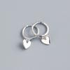 Boucles d'oreilles pendantes en forme de cœur à double couche de luxe pour femmes, bijoux de mariage coréen en cristal strass