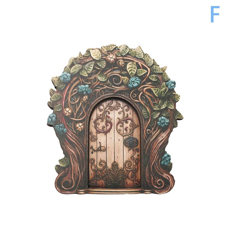 

Двері феї Дерев яні Міні Двері ельфа феї Двері мистецтва для саду феї Садові мініатюри Прикраси Для будинку феї Дерево В приміщенні або на вулиці
