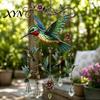 Outdoor Wind Chime Decor Graceful Bird Chimes, Chimes for Outside, Metal Sun Catcher Decoration Hanging Suncatchers with Crystal Pendants Garden Yard