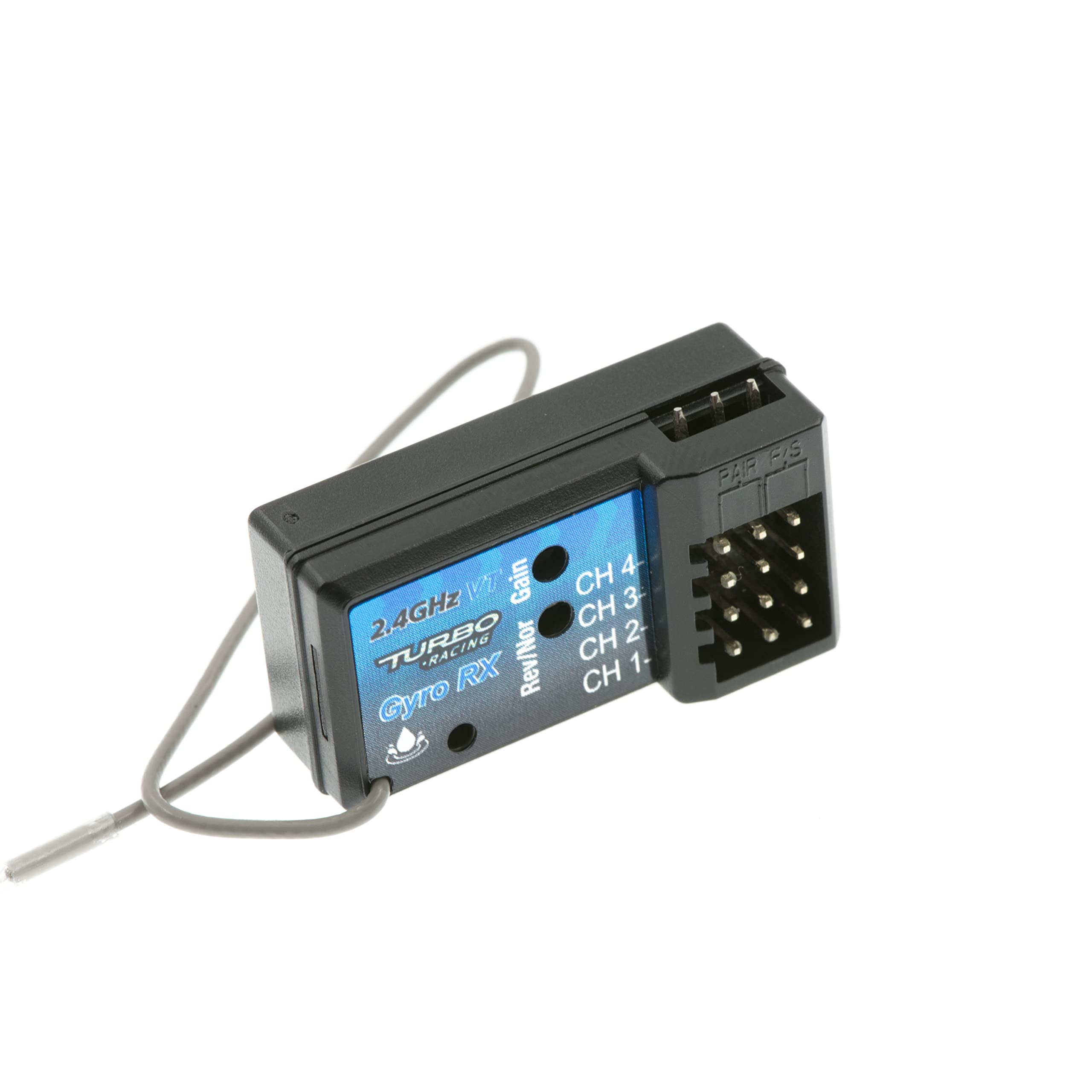 

TURBO RACING 4-канальний водонепроникний приймач з гіроскопом 2.4г (RX49)
