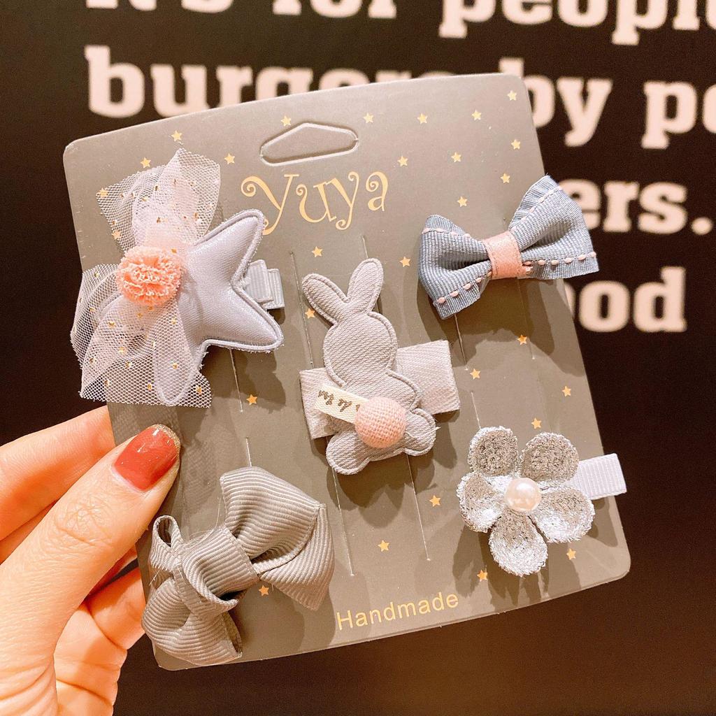 Korean Baby Butterfly Hairpin Set for Girls – Cartoon Flower Bang Clip Accessories