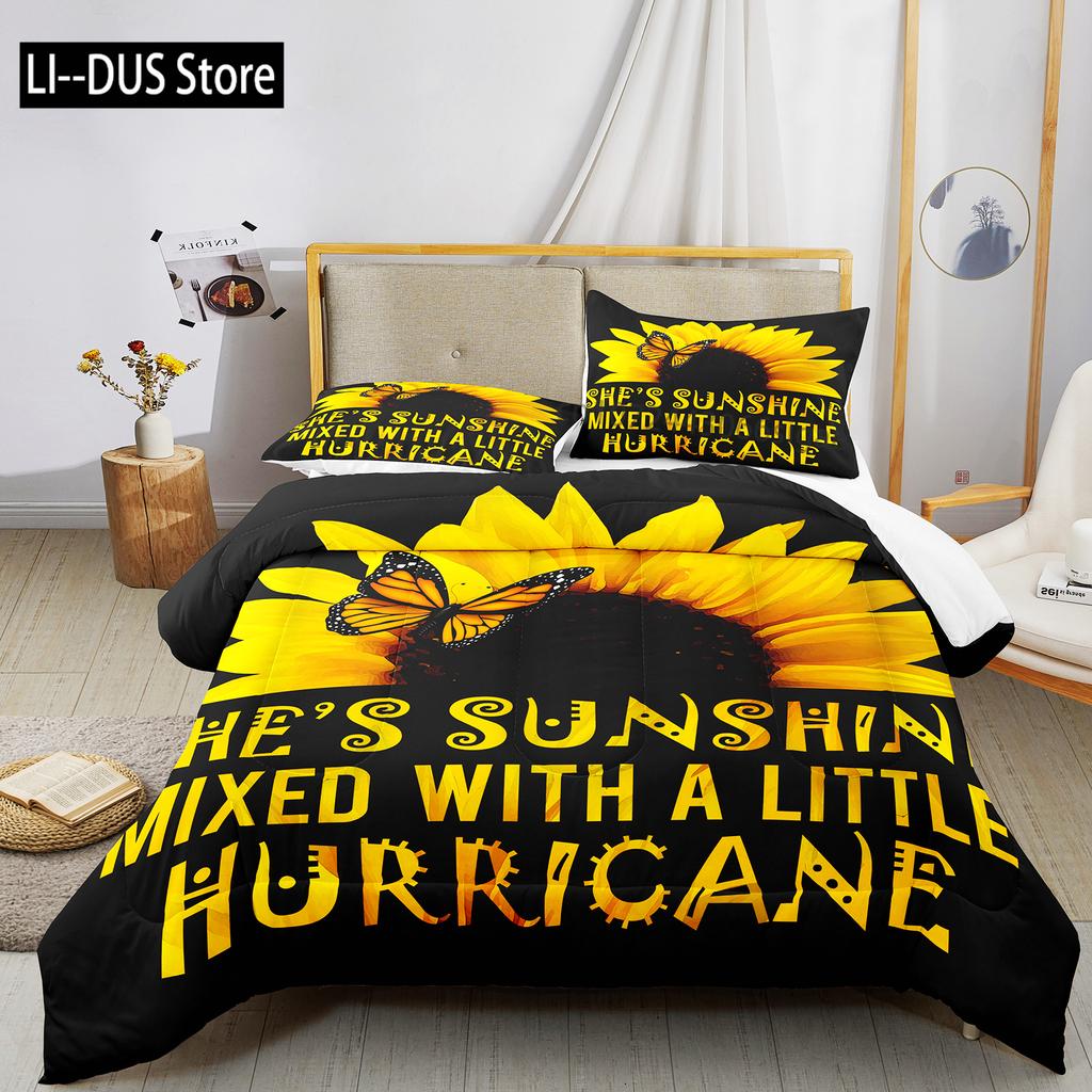 Dream Sun Flowers Bedding Set Duvet Cover Set 3d Bedding Set Digital Printing Bed Linen Queen Size Bedding Set Fashion Design