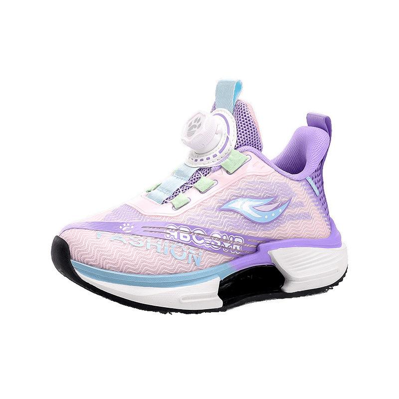 Classmate basketball shoes 2025 new autumn mesh rotating buckle fashion children's sports shoes boys casual sports shoes