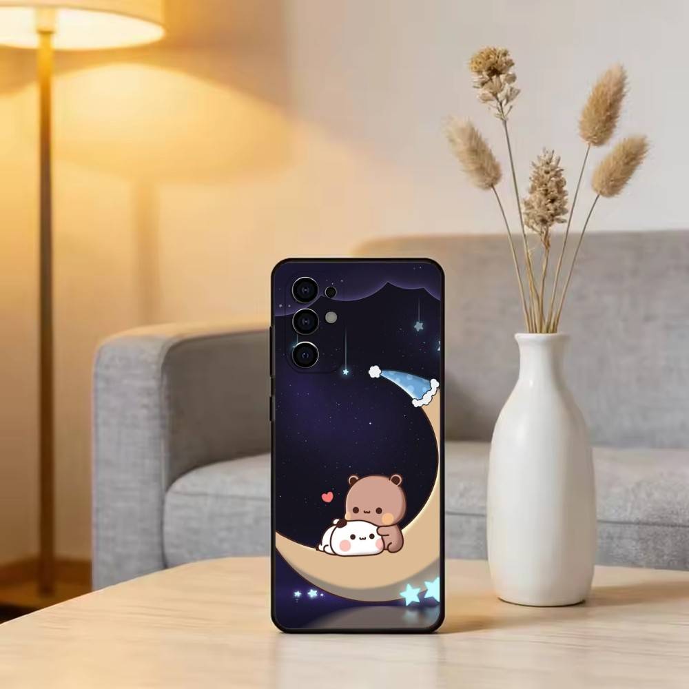 Sweet YiEr & BuBu Phone Case For Samsung S25,S24,S21,S22,S23,S30,Ultra,S20,Plus,Fe,Lite,Note,10,Black Cover