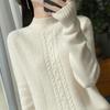 Autumn & Winter 3D Twisted Flower Wool Sweater: Thick, Soft, Skin-Friendly Knitwear for Women