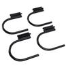 4PCS 5 Inch E Track J Hooks Heavy Duty Hanger for Enclosed Trailer Workshop Garage 1400lbs Load Capacity 1 2 Inch