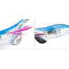 10CM Squid Hook PVC Fishing Bait Durable Wood Shrimp Lures  Fishing