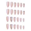 Nakhi 24 Pcs Luxury Pink Stiletto Press On Nails with Rhinestones | Long Stiletto Artificial Fake Nails | Crystal Embellished Artificial Nails for
