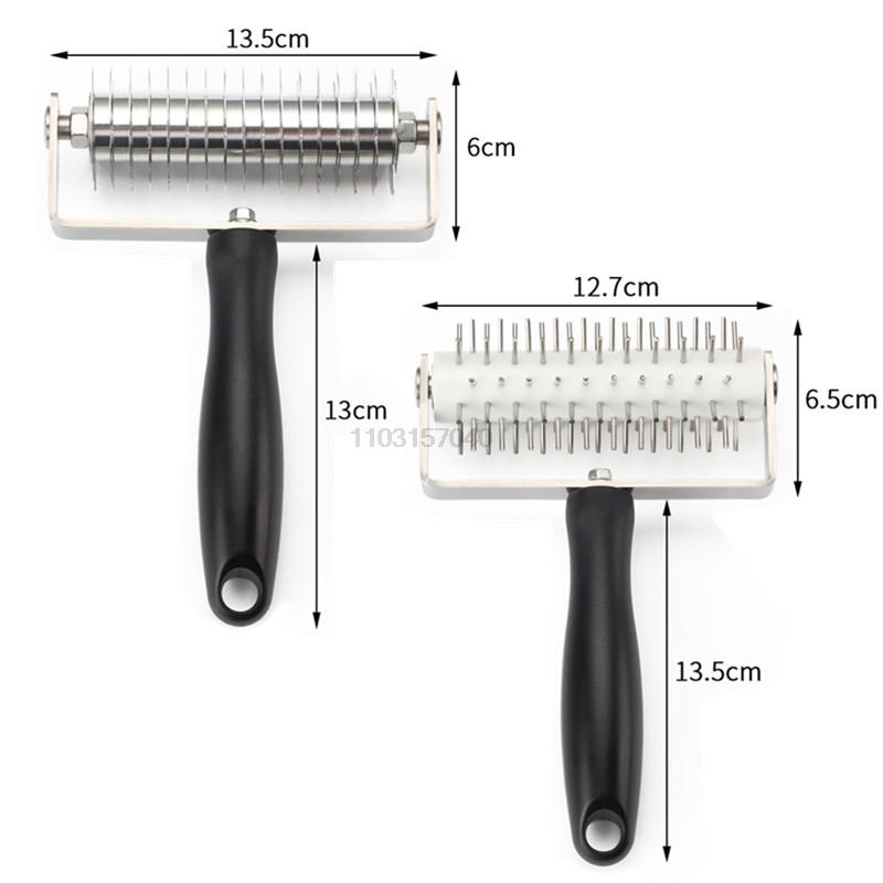 Pastry Lattice Roller Cutter Pizza Dough Docker with PP handle Professional Pizza Roller Pin Wheel Hole Puncher Kitchen Gadget