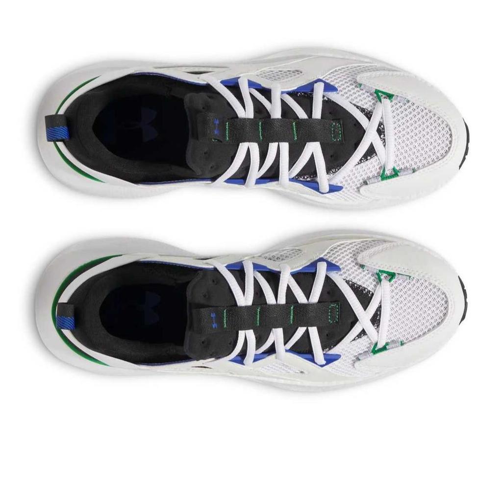 Under Armour Unisex UA Infinite MVMNT Running Shoes Downpour Gray Silica Green Noble Gold 3028667-105