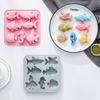 7-fach unterschiedliche Meeresfisch-Silikonform Seepferdchen Kugelfisch Form Fondant Süßigkeiten Schokoladenform Tierische Kuchen Dekoration
