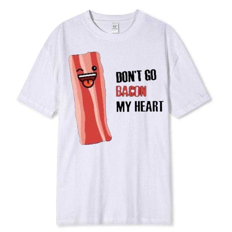 Funny Couple Unisex Adult Cotton TShirts His Hers Matching Shirt Boyfriend Girlfriend Fried Eggs with Bacon Casual Lovely Tee