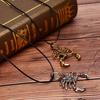 Punk Vintage Scorpion King anheng Cord Chain Halskjede Genser Retro smykker