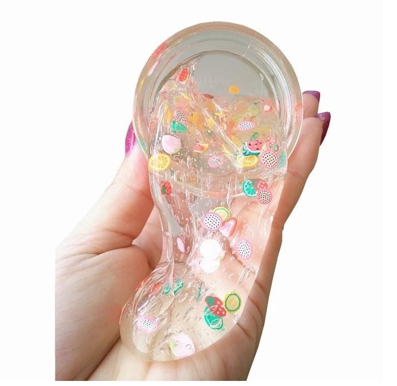 Ikke-giftig superklar krystallfruktslim for barn Jelly Slime Mud 60 ml