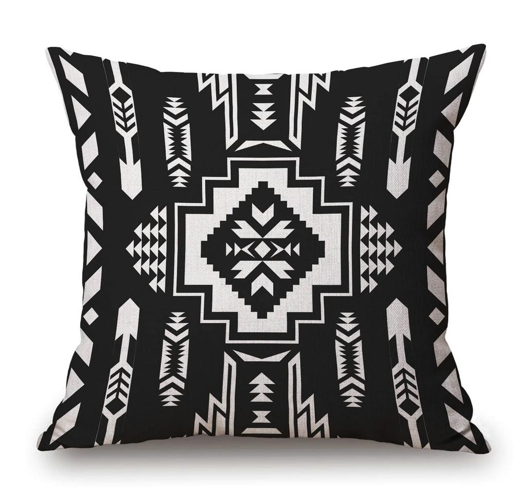 Kokopelli Southwest Kissenbezug Stammesflötenspieler Kissenhülle Native American Stil Heimdeko Boho Geschenk